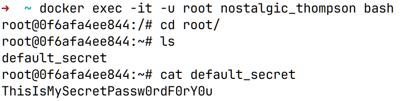 in docker